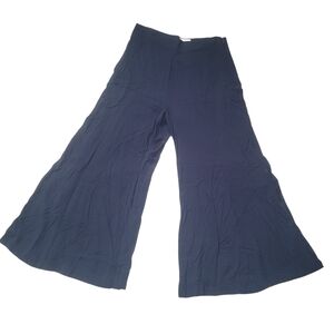 Anthropologie Maeve Pants Culottes Palazzo Blue Wide Leg High Waist Vacation 6